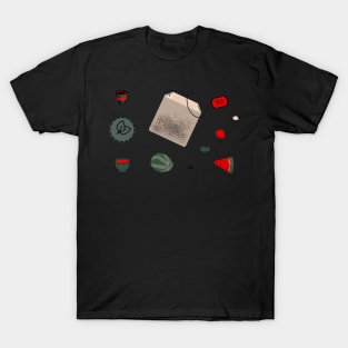 Watermelon Tea Aesthetic Sheet T-Shirt